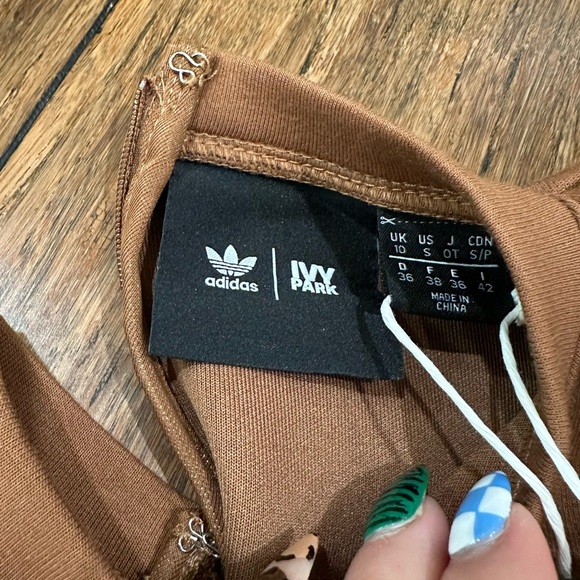 Ivy Park X Addidas Beyonce Brown Long Sleeve Bodysuit size small BNWT - Picture 9 of 10